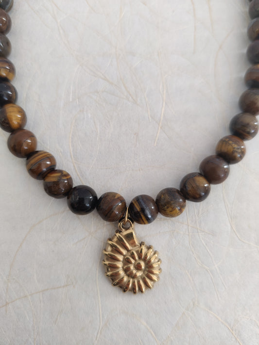 The Oceana Necklace - Tiger Eye
