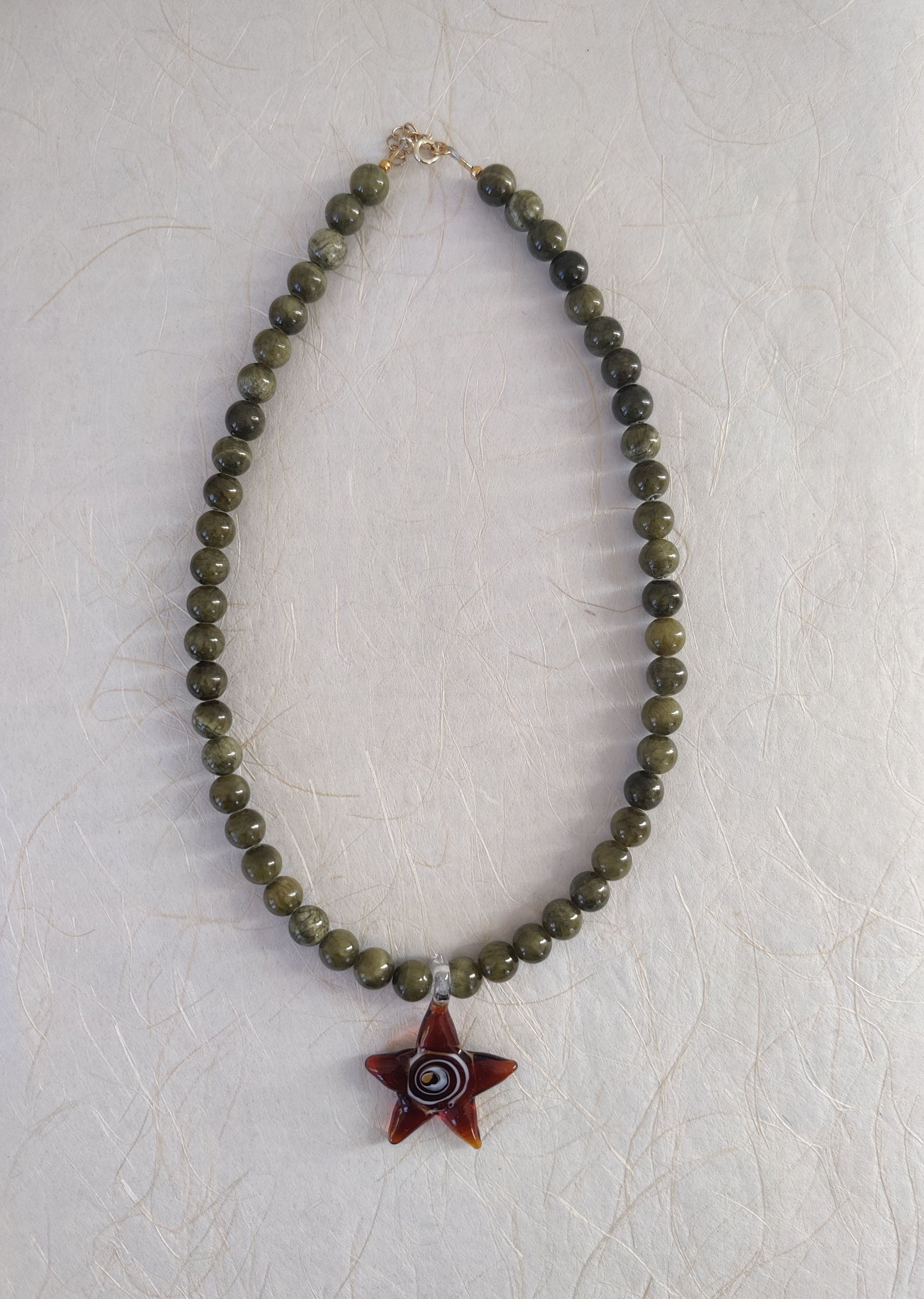 The Orbit Necklace - Olive