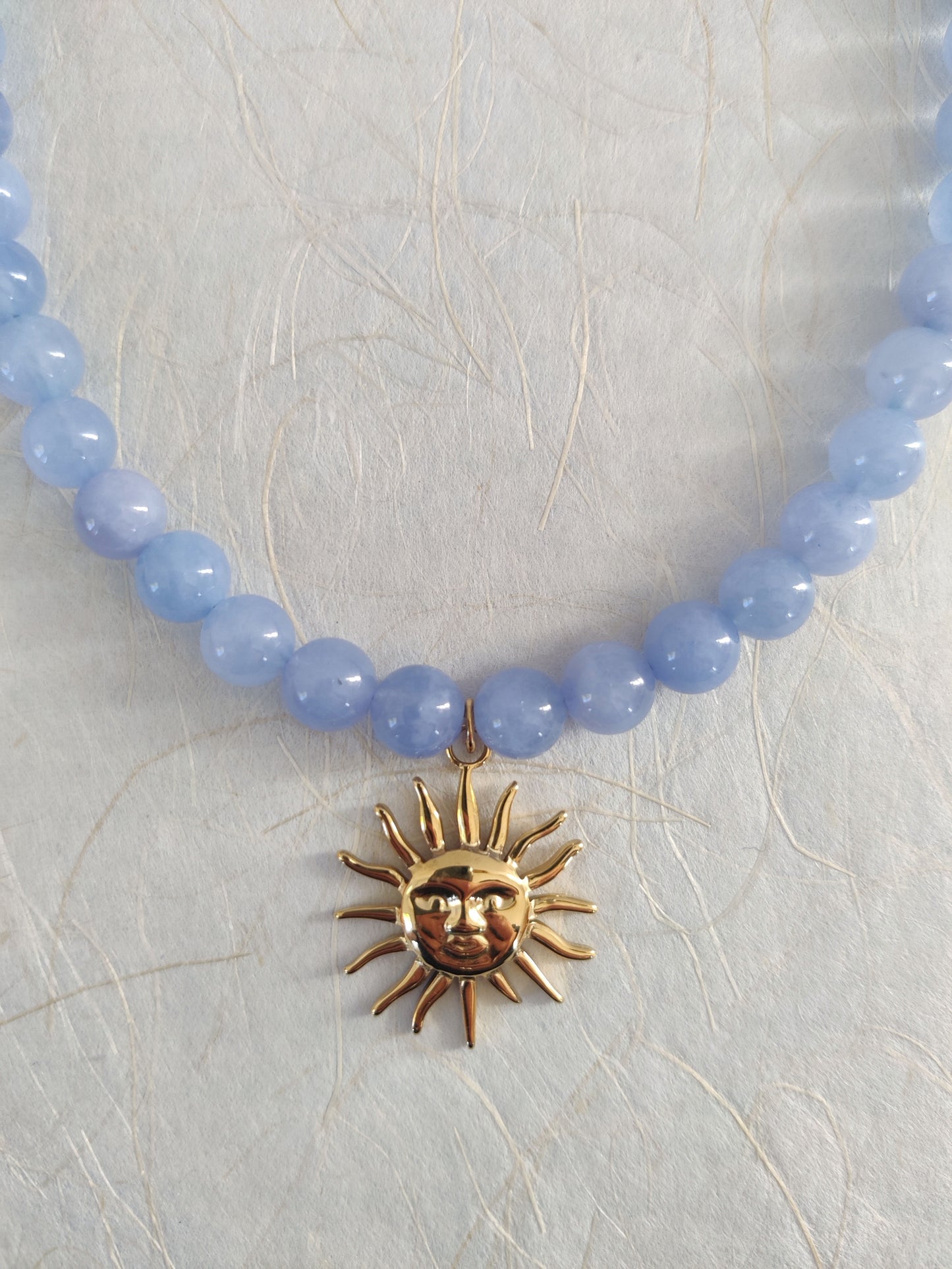 The Sol Necklace - Aquamarine